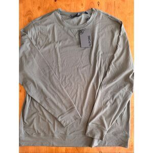 G/FORE Luxe Crewneck Mid Layer Pullover Shirt Long Sleeve Isle Relaxed Size XL